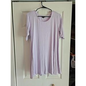 Eileen Fisher T Shirt Dress Xs Purple viscose stretchy